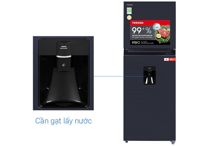 Tủ Lạnh Toshiba Inverter 311 Lít GR-RT395WE-PMV(06)-MG